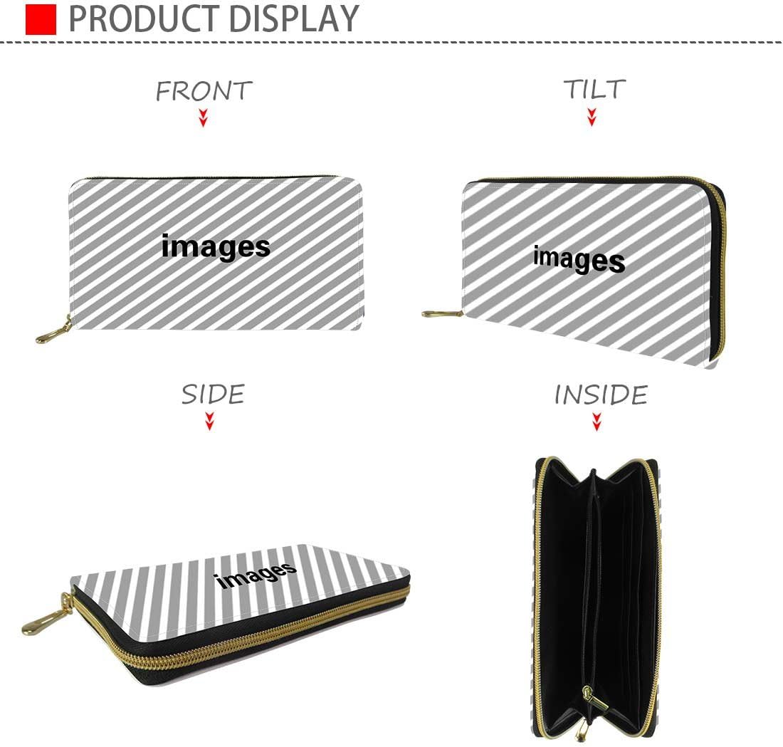 HOTCustomized Your Picture Long Slim Wallet Leather Clutch Bag Purse for Women Men
