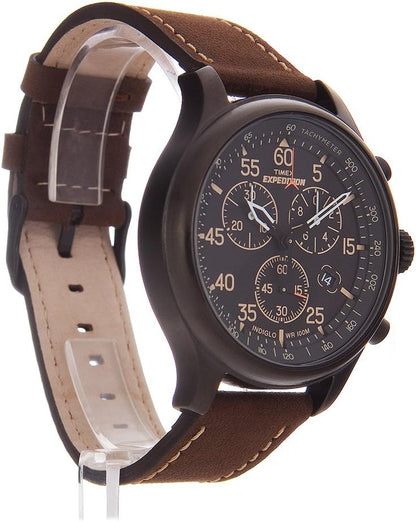 HOTTimex Expedition Field Chronograph 43mm Men’s Analog Watch | INDIGLO Backlight | Durable Comfortable Adjustable Strap | Rugged Outdoor Watch | 100M Water Resistance