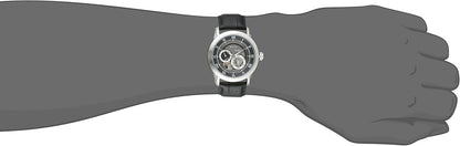 HOTBulova Men's Classic Sutton 4-Hand Automatic Watch, 24-Hour Sub Dial, Open Aperture, Self-Winding, Exhibition Caseback, Double Curved Mineral Crystal, Luminous Hands, 42mm