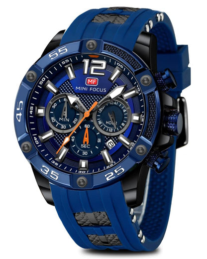 HOTAIMES Watch for Men Sport Military Waterproof Chronograph Mens Watches Analog Quartz Big Face Classic Stylish Fashion Casual Designer Business Work Wrist Watch Elegant Gift for Men