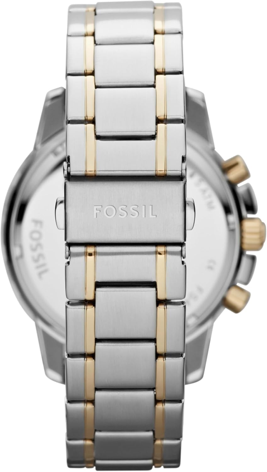 HOTFossil Men's Watch, Dean Quartz Stainless Steel Chronograph Watch for Men