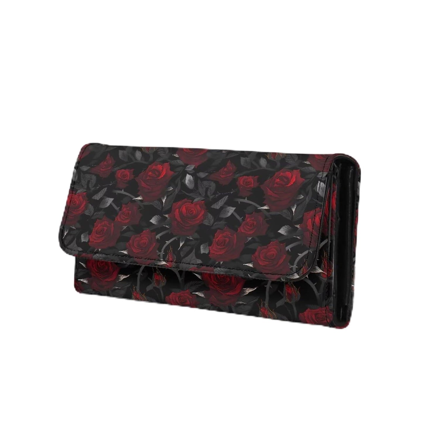 HOTNovelty Jeans Print Womens Wallets Leather Clutch, Vintage Denim Block Patch Design Long Wallet for Women Blue Credit Card Holder with Coin Purse ID Window