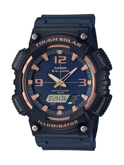 HOTCasio AQS800W Series | Analog Digital Watch | 100M WR | Solar Powered | 1/100 SEC Stop Watch | 6-Language Day of The Week Indicator | Countdown Timer | LED Light | Multi Alarm