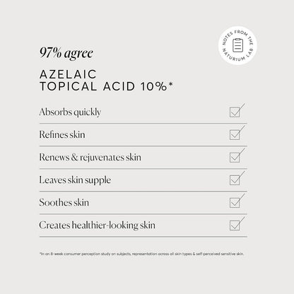 HOTNaturium Azelaic Topical Acid 10%, Face & Skin Care Beauty Treatment with Niacinamide & Vitamin C, 1 oz