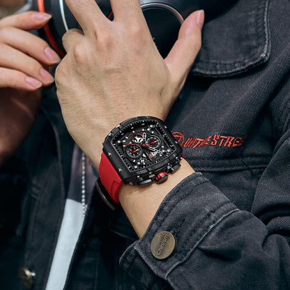HOTMini Focus Men's Watch Fashion Sport Wrist Watches (Chronograph/Waterproof/Luminous/Calendar) Silicon Strap Quartz Watches for Men