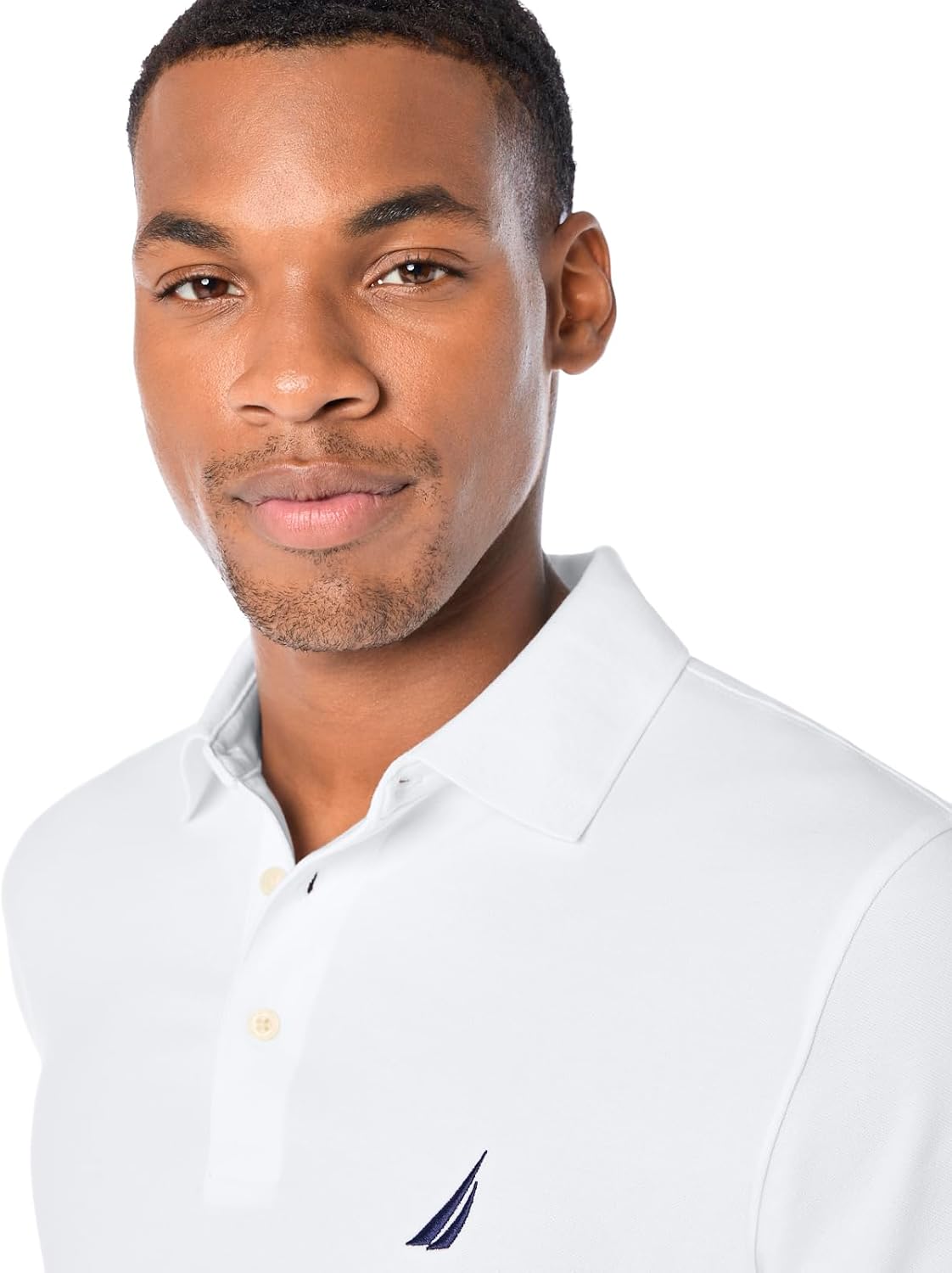 HOTNautica Men's Short Sleeve Solid Stretch Cotton Pique Polo Shirt