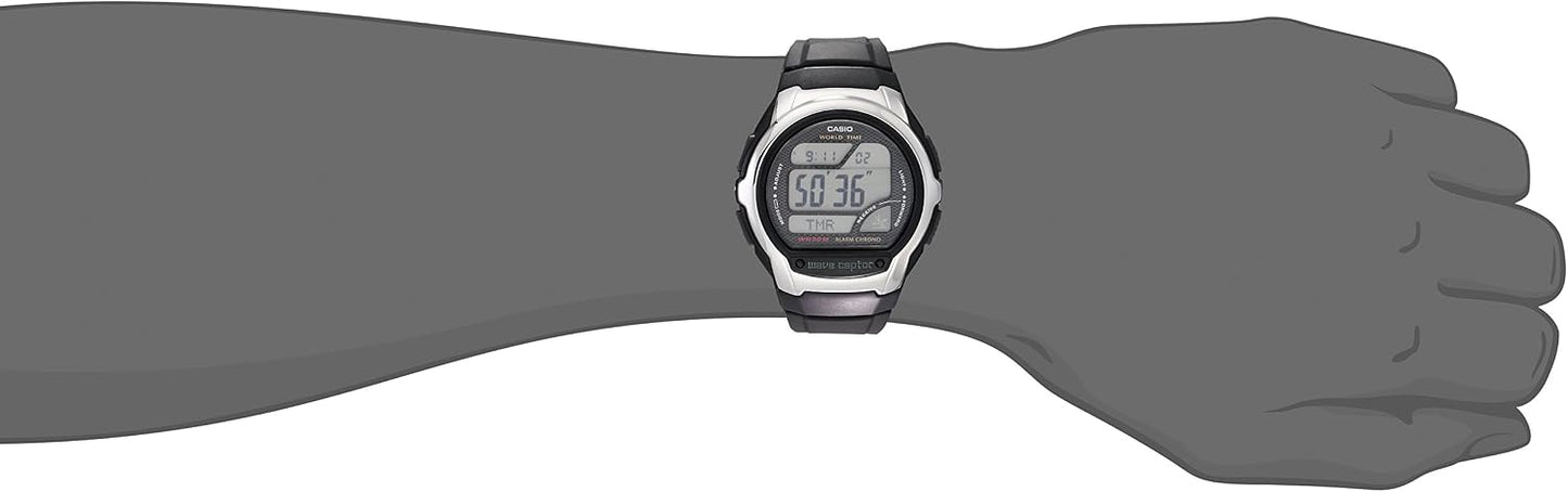 HOTCasio Men's WV58A-1AVCR Waveceptor Black Resin Band Digital Watch