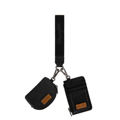 HOTWrangler Keychain Wristlet Wallets for Women Western Dual Pouch Wristlet Credit Card Holder Wallet