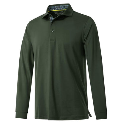 HOTMens Polo Shirts Short and Long Sleeve Casual Solid Stylish Dry Fit Performance Designed Collared Golf Polo Shirts for Men
