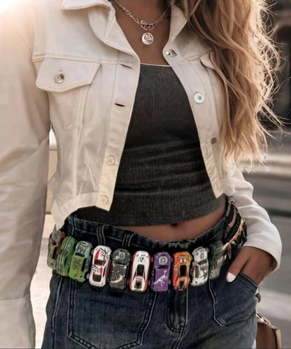 HOTRICHTRUE Toy Car Cute Y2k Belt Retro Vintage 2000s Fancy Belts Women Trendy Goth Accessories Emo Grunge Streetwear
