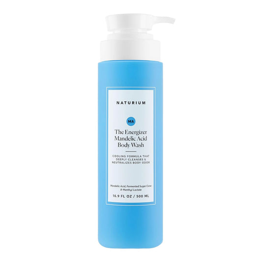 HOTNaturium The Energizer Body Wash, Cooling & Refreshing Formula with Mandelic Acid, Deeply Cleanses & Neutralizes Body Odor, 16.9 oz
