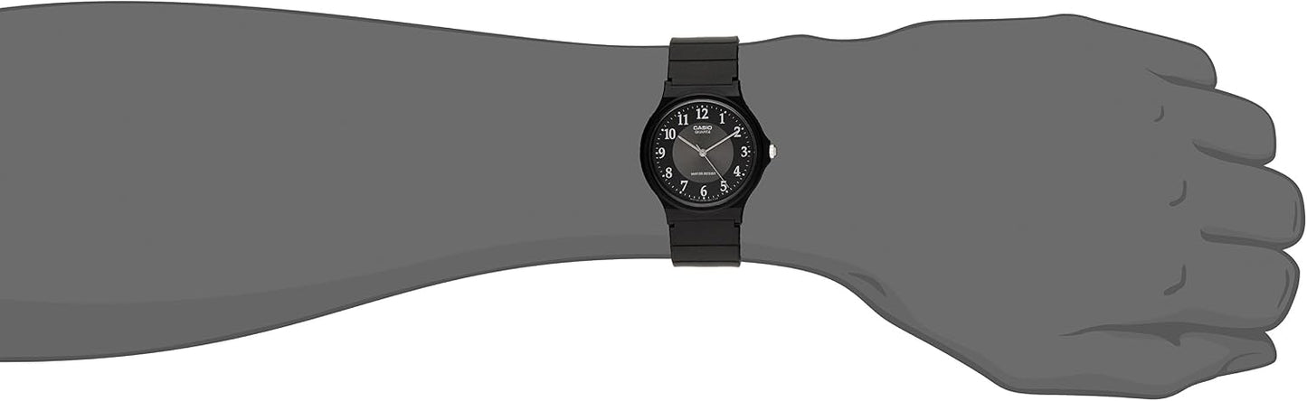 HOTCasio MQ24 Series | Quartz Analog Watch for Men | Water Resistant | Resin Case | Resin Band | Resin Glass | Three Hand Analog (HR, Min, SEC) | Classic Casio Design | 3 Year Battery