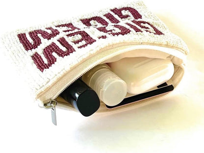 HOTFootball Beaded Coin Purse