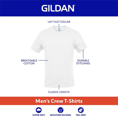 HOTGildan Men's Crew T-Shirts, Multipack, Style G1100