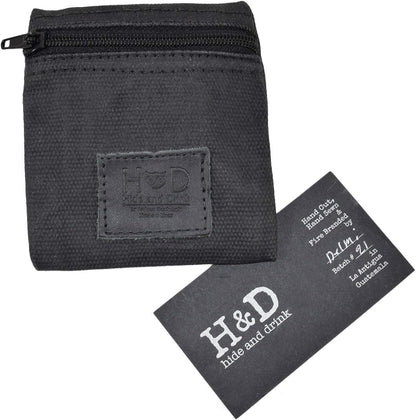 HOTHide & Drink, Water Resistant Waxed Canvas Condom Pouch, Change Valuables Tech Pocket Purse, Classic Partner Gift, Travel & Honeymoon Essentials, Handmade