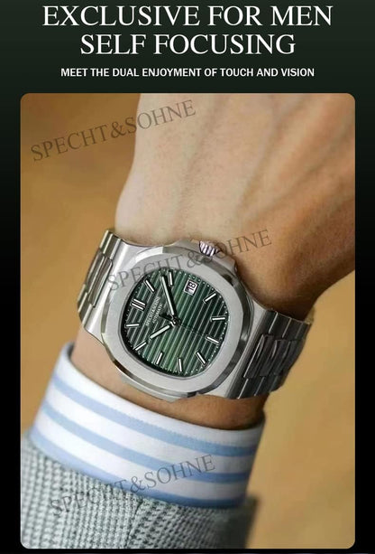 HOTSpecht & Söhne Mens Mechanical Watch Automatic Sapphire Crystal Watches for Men 40MM Japan Miyota 8215 Movement 50MWaterproof