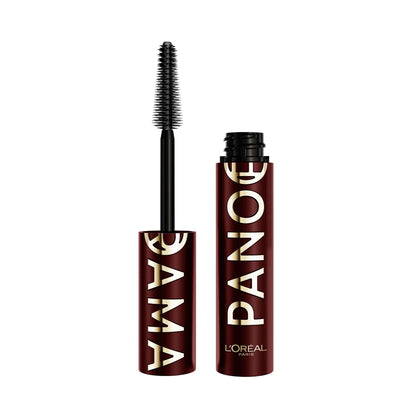 HOTL'Oreal Paris Voluminous Panorama Mascara, Volumizing and Lengthening Mascara, Washable Longwear and Smudge Resistant Make Up, Blackest Black, 0.33 Fl Oz