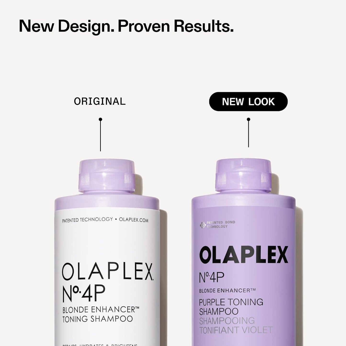 HOTOlaplex Nº.4P Blonde Enhancer Purple Toning Shampoo: Neutralizes Brassiness & Strengthen | Repairs Damages & Hydrates Hair | For Coily, Curly, Straight, and Wavy, 250 mL / 8.5 Fl. Oz.