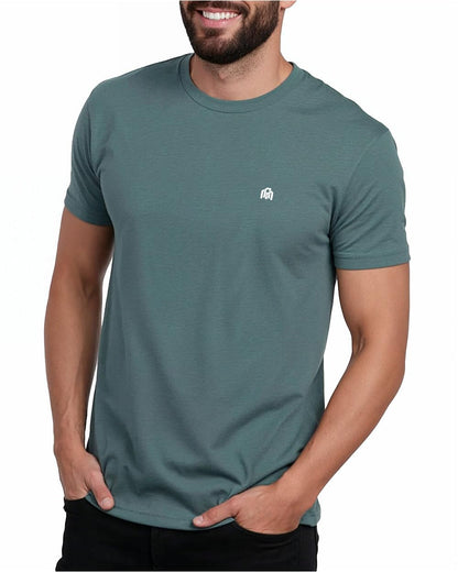 HOTMens T Shirts Soft Cotton Crew Neck Athletic Fit Casual Tees S-4XL | Soft cotton blend casual tee shirts with 4-way stretch - tag-free athletic fit for gym, work & casual wear. A go-to gift.