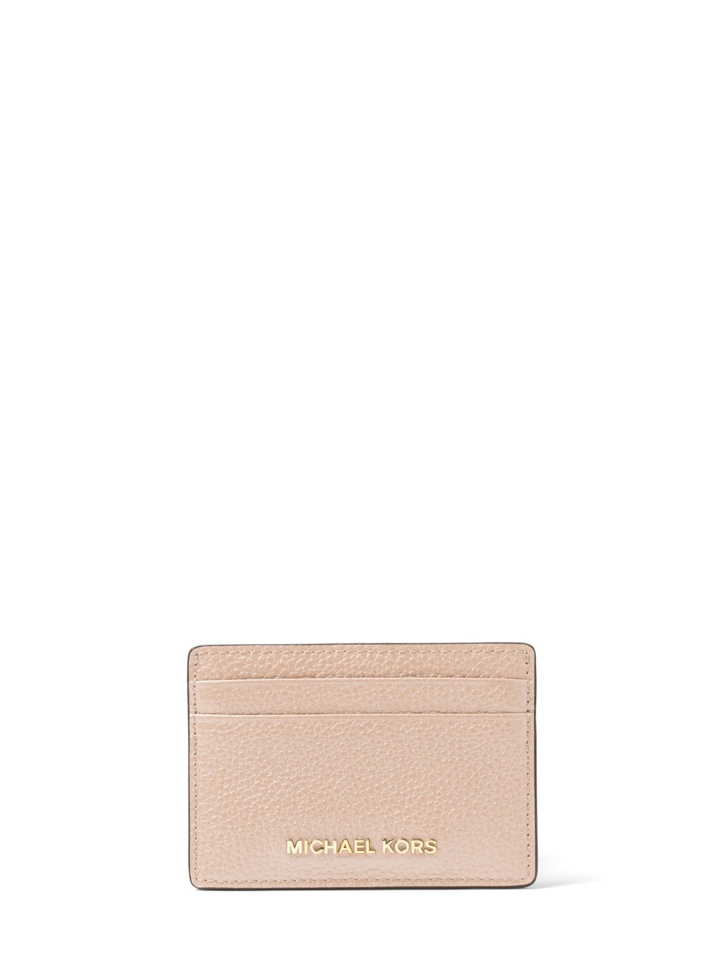 HOTMichael Kors Women's Jet Set Card Holder, Gold-Tone Hardware/Black, One Size