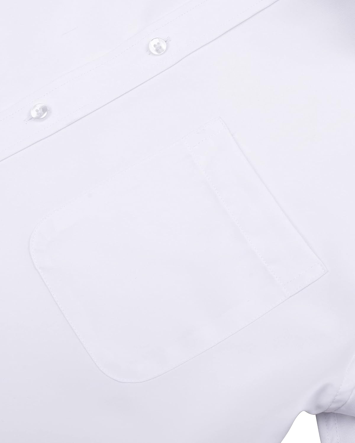 HOTAlimens & Gentle Mens Short Sleeve Dress Shirts Wrinkle Free Solid Casual Button Down Shirts with Pocket