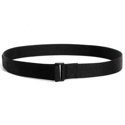 HOTTACNEX No-Scratch Nylon Belt 1 3/8" No Metal Buckle Belt w/Hook & Loop Closure TSA Approved for Work Travel Mechanic Driver