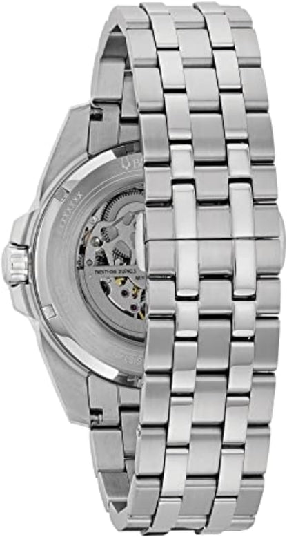 HOTBulova Men's Classic Sutton 3-Hand 21-Jewel Automatic Watch, 42 Hour Power Reserve, Skeleton Dial, Luminous Hands, 100M Water Resistant, 43mm
