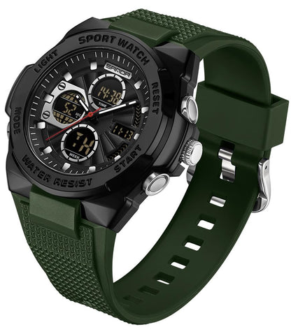 HOTFANMIS Mens Military Multifunction Digital LED Watch Electronic Waterproof Alarm Quartz Sports Watch