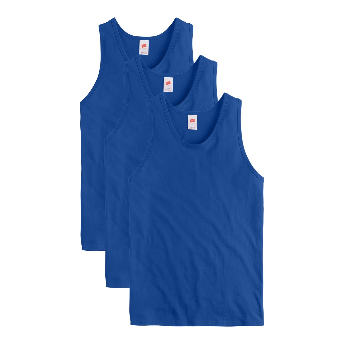 HOTHanes Men's Essentials Tank Top Pack, Midweight Cotton Tanks, Sleeveless Shirts, 3-Pack
