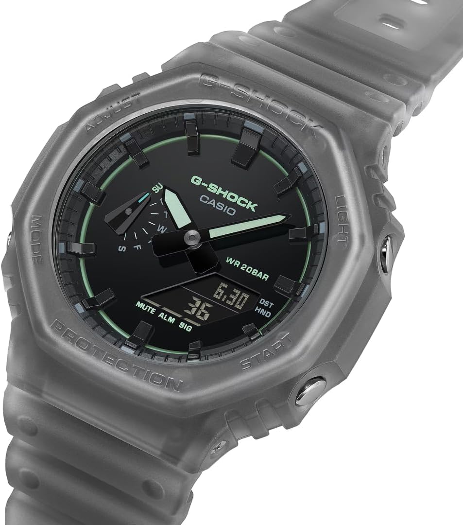 HOTCasio G-Shock Smoke Light Analog-Digital Gray Resin Watch GA2100K-1A