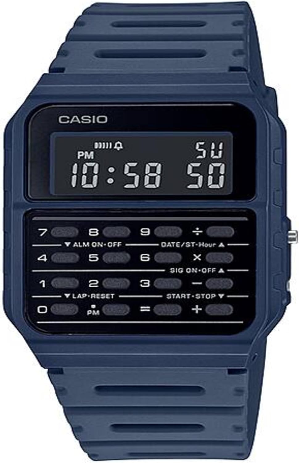 HOTCasio CA-53WF-2B Calculator Blue Digital Mens Watch Original New Classic CA-53