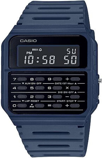 HOTCasio CA-53WF-2B Calculator Blue Digital Mens Watch Original New Classic CA-53