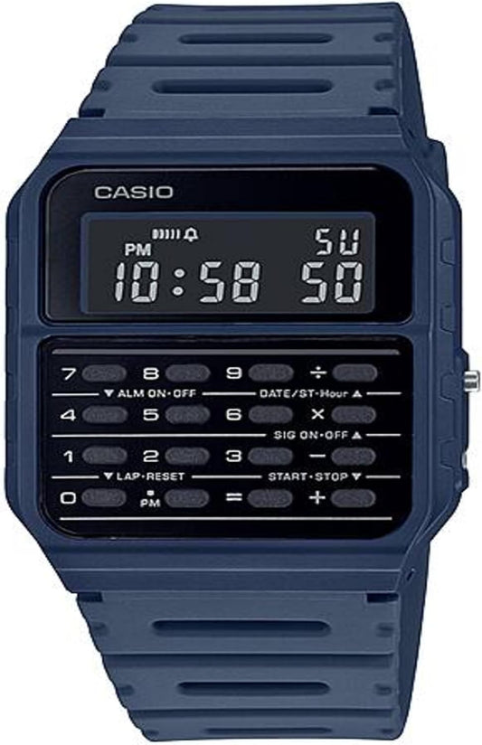 HOTCasio CA-53WF-2B Calculator Blue Digital Mens Watch Original New Classic CA-53