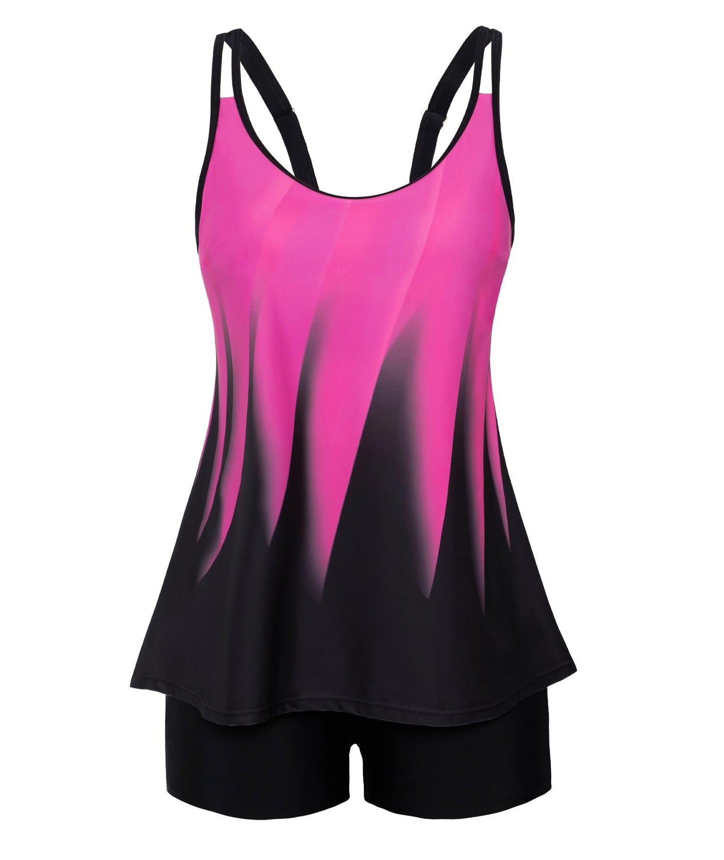 HOTArolina Tankini Swimsuits for Women Tummy Control Two Piece Bathing Suits Flowy Swim Tops with Boy Shorts