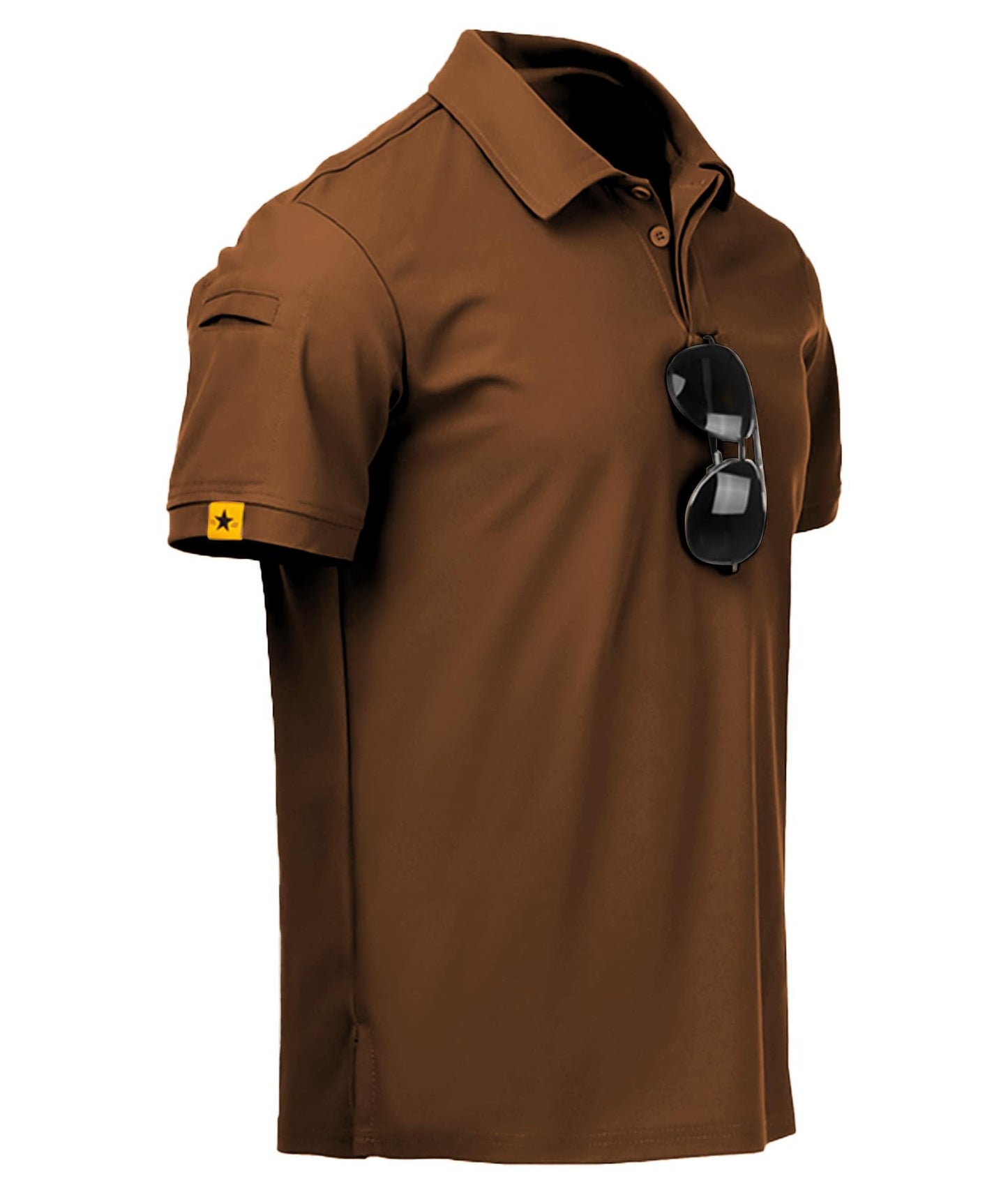 HOTV VALANCH Mens Polo Shirts Short Sleeve Moisture Wicking Golf Polo Athletic Collared Shirt Tennis T-Shirt Tops