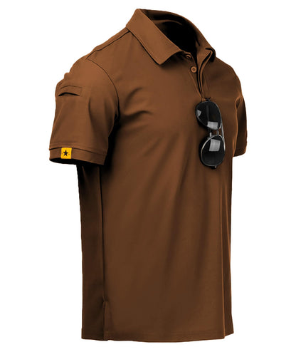 HOTV VALANCH Mens Polo Shirts Short Sleeve Moisture Wicking Golf Polo Athletic Collared Shirt Tennis T-Shirt Tops