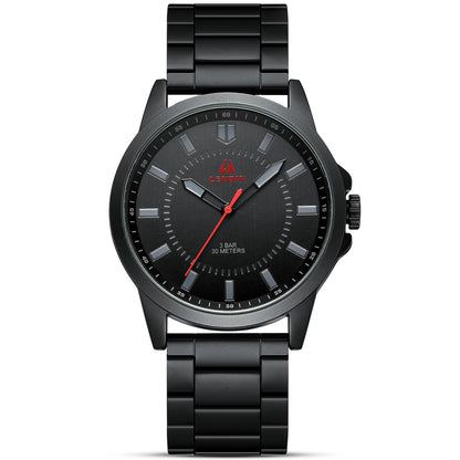 HOTLN LENQIN Mens Watches Waterproof Stainless Steel Watch for Men Analog Quartz Fashion Business Designer Wristwatch