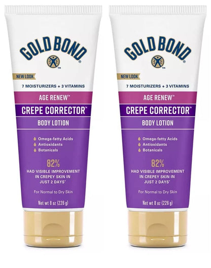 HOTGold Bond Age Renew Crepe Corrector Body Lotion, Replenishing & Smoothing Formula, Gold Bond Crepe Corrector Body Lotion, 14 oz