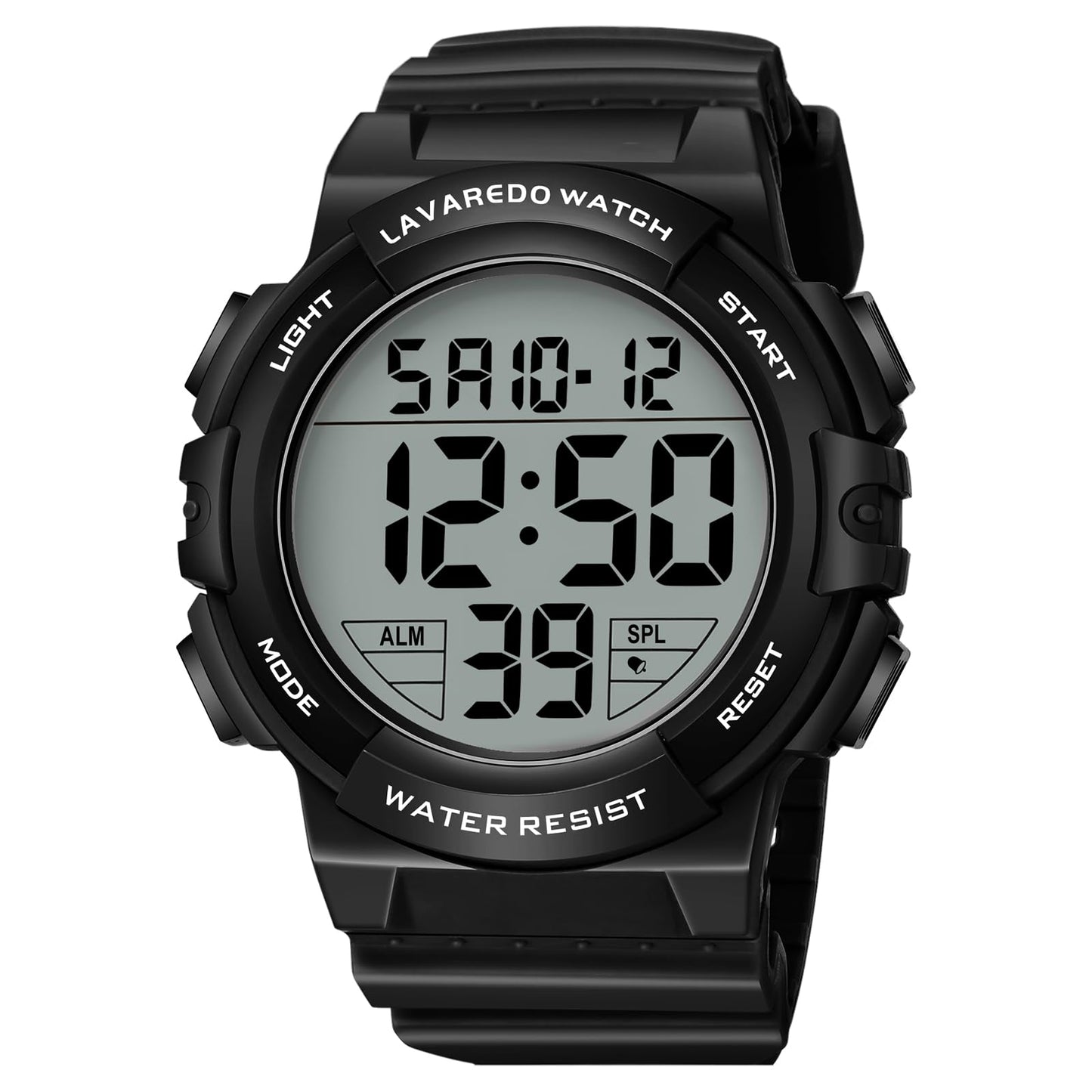 HOTMens Digital Watch, Sport Military Watches for Men Waterproof LED Screen Large Face Tactical Watch with Backlight Alarm Stopwatch Wrist Watch
