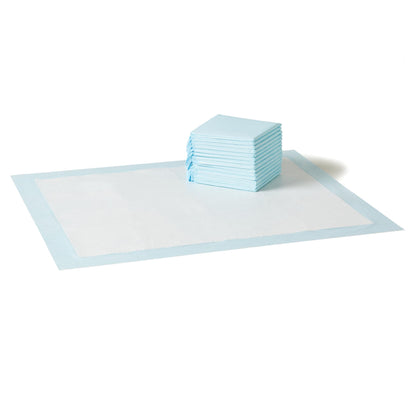 HOTAmazon Basics Leak-Proof Dog and Puppy Potty Training Pee Pads with Quick-Dry 5-Layer Design, X-Large Size 28 x 34 Inch, Blue & White, 40-Pack