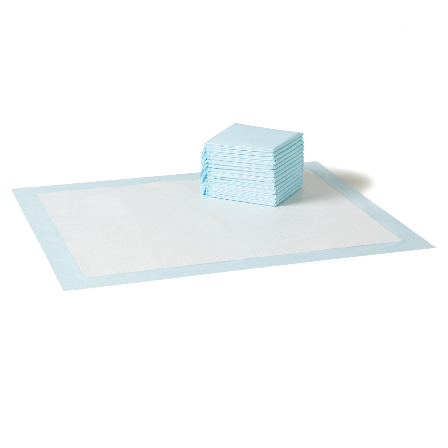 HOTAmazon Basics Leak-Proof Dog and Puppy Potty Training Pee Pads with Quick-Dry 5-Layer Super Absorbent Design, Regular Size 22 x 22 inch, Blue & White, 100 Count