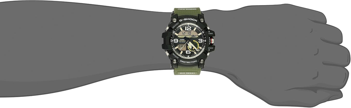 HOTCasio Men's GG-1000-1A3CR G Shock Analog-Digital Display Quartz Green Watch