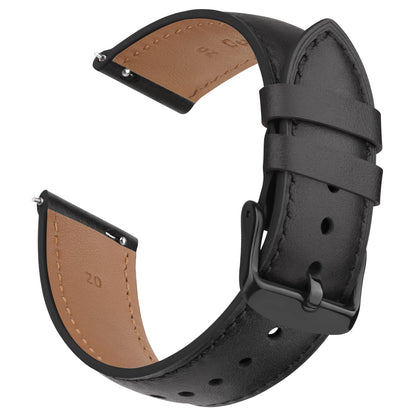 HOTVancle Quick Release Genuine Leather Watch Band 20mm 22mm Watch Strap, Top Grain Leather Watch bands for Men Women