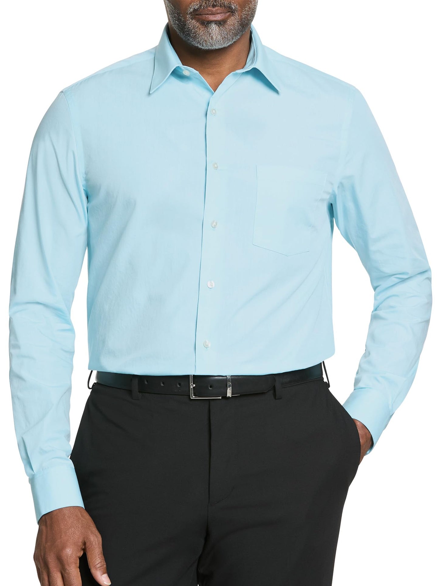 HOTVan Heusen Mens Dress Shirt Regular Fit Poplin Solid