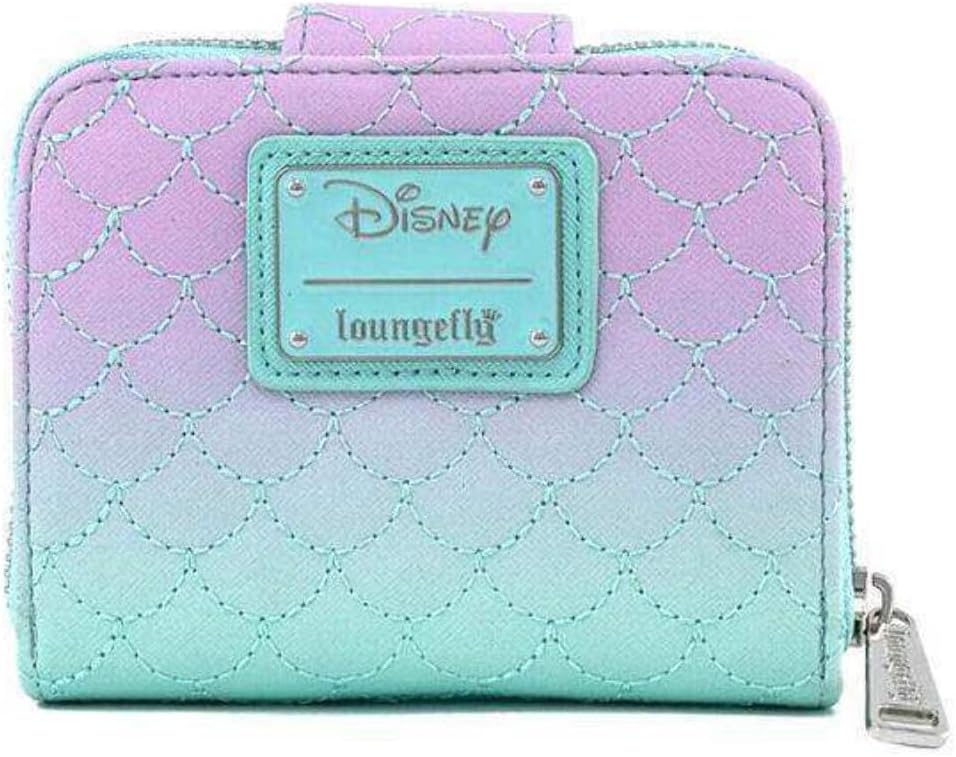 HOTLoungefly x Disney The Little Mermaid Ombre Scales Zip Around Wallet