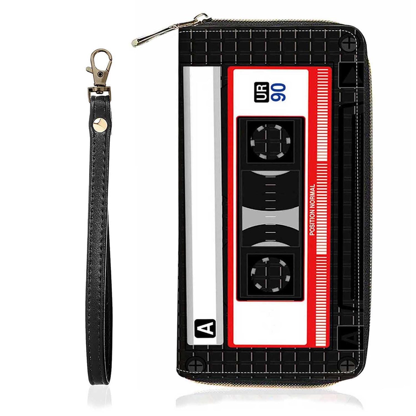 HOTChristian Cross Quote Bible Verse Matthew 19:26 Print Wallet for Women Large Capacity Wallet Credit Card Holder PU Leather Zipper Clutch Purse Phone Wallet