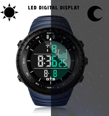 HOTPALADA Men's Digital Sports Watch Waterproof Tactical Watch with LED Backlight Watches for Men