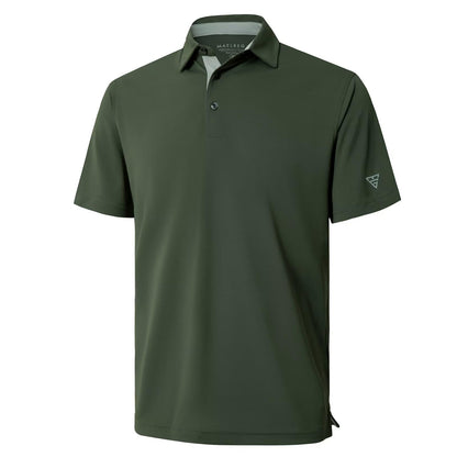 HOTMens Golf Shirt Short and Long Sleeve Moisture Wicking Dry Fit Performance Solid Casual Pique Golf Polo Shirts for Men