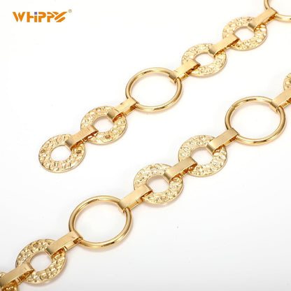 HOTWHIPPY Metal Waist Chain Belt Women Adjustable Body Link Belts Ladies Fashion Chain for Jeans Dress