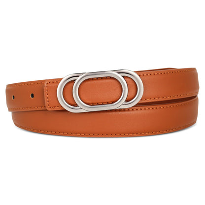HOTAurolran Women's Leather Belt with Buckle - Ideal for Dresses, Jeans, and Coats